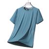 Large Size Short-sleeved T-shirt For Men Half-sleeved Plus Fat And Extra Elastic Casual T-shirt.