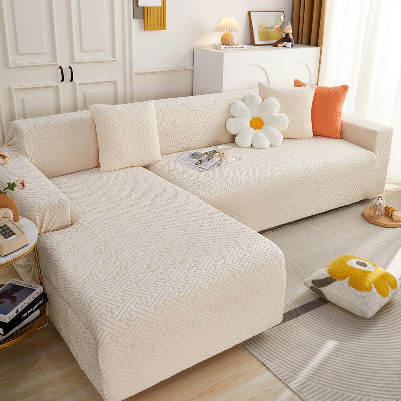 Pogrubiony Elastyczny Pokrowiec na Sofę Całoroczny Uniwersalny Elastyczny Jednoczęściowy Pokrowiec na Sofę Pokrowiec Przeciwkurzowy Tkanina Pokrowca Odporna na Zadrapania przez Koty