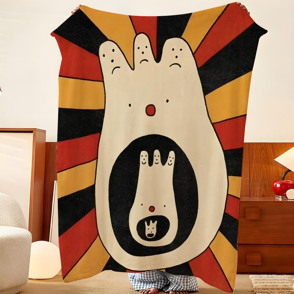 Artist R-Raysa F-Fontana Throw Flannel Throw Blanket, Lightweight Cozy, Durable Washable Cute Cool