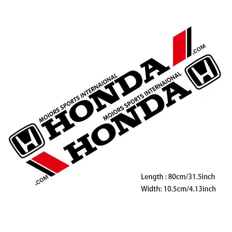 DLYXV1 Car Styling Side Body Badge Emblem Decal Car Door Side Stripes Stickers For Honda Civic Accord CRV Hrv FIT Car Exterior