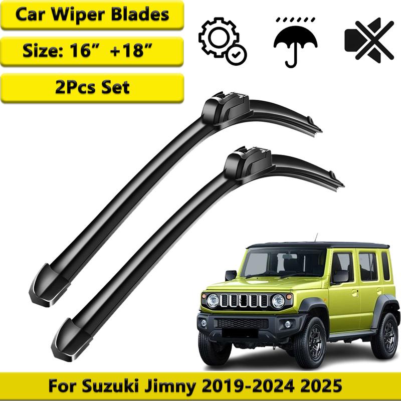 2PCS Front Windshield Wiper Blades Arms Set for Suzuki Jimny JB64 JB74 XL GL -2024 2025 Car Parts Exterior Accessories