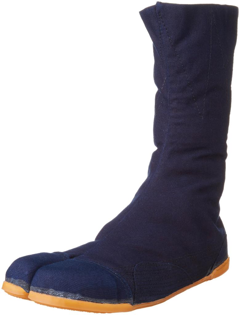 K-WORK K-Guard Indigo-Dyed Tabi Socks, 10-Piece Kohaze Tabi with Toe Cap, KGA10-AI-270, Men's Indigo, JP, Size 25.0 (25cm)