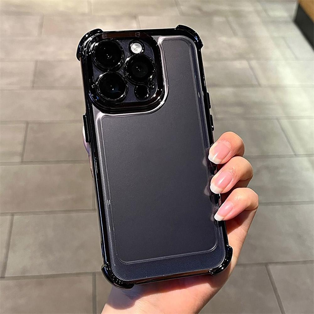 Anti fall transparent phone case For Honor 200 100 90 80 70 60 Pro Casing Soft Silicone TPU Electroplating Clear Lens Protection Back Cover