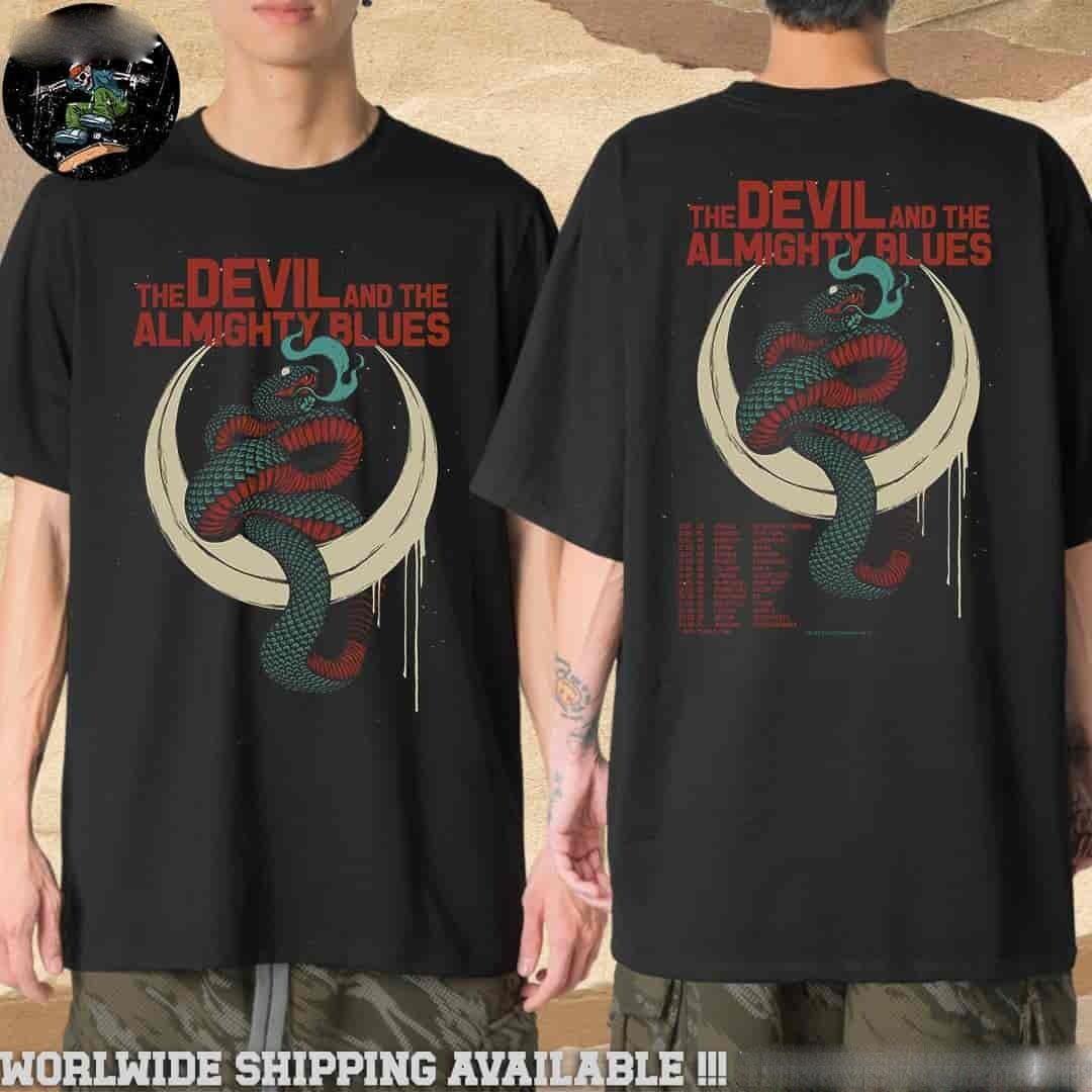 The Devil  The Almighty Blues Band Europe Tour Dates List 2026 2 Sides T-Shirt L