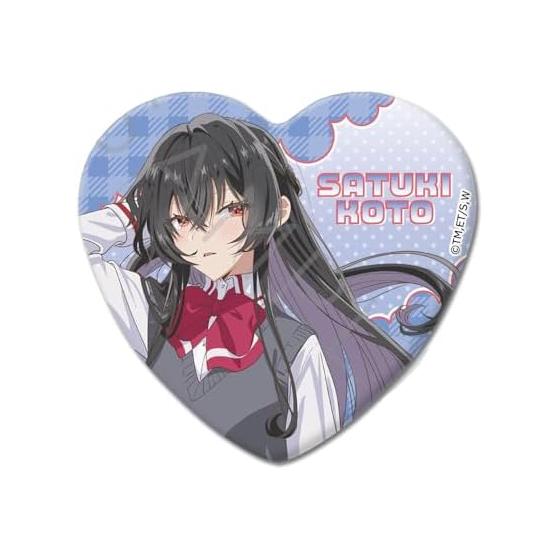 TV Anime  I Can t Possibly Be Your Girlfriend, No Way! [But What If I Could!?]  D [Satsuki Koto] Heart-Shaped Can Badge