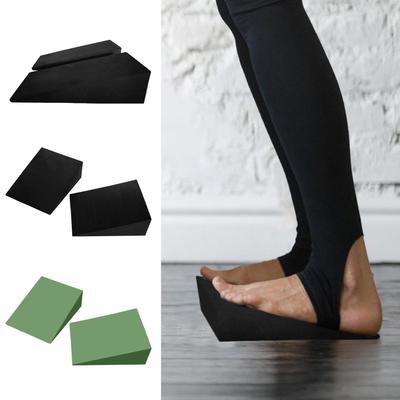 1 pár jógových klínů EVA pěnové jógové klíny Strečové šikmé desky Cvičení Jógový blok Pilates klín Dřepy Fitness příslušenství