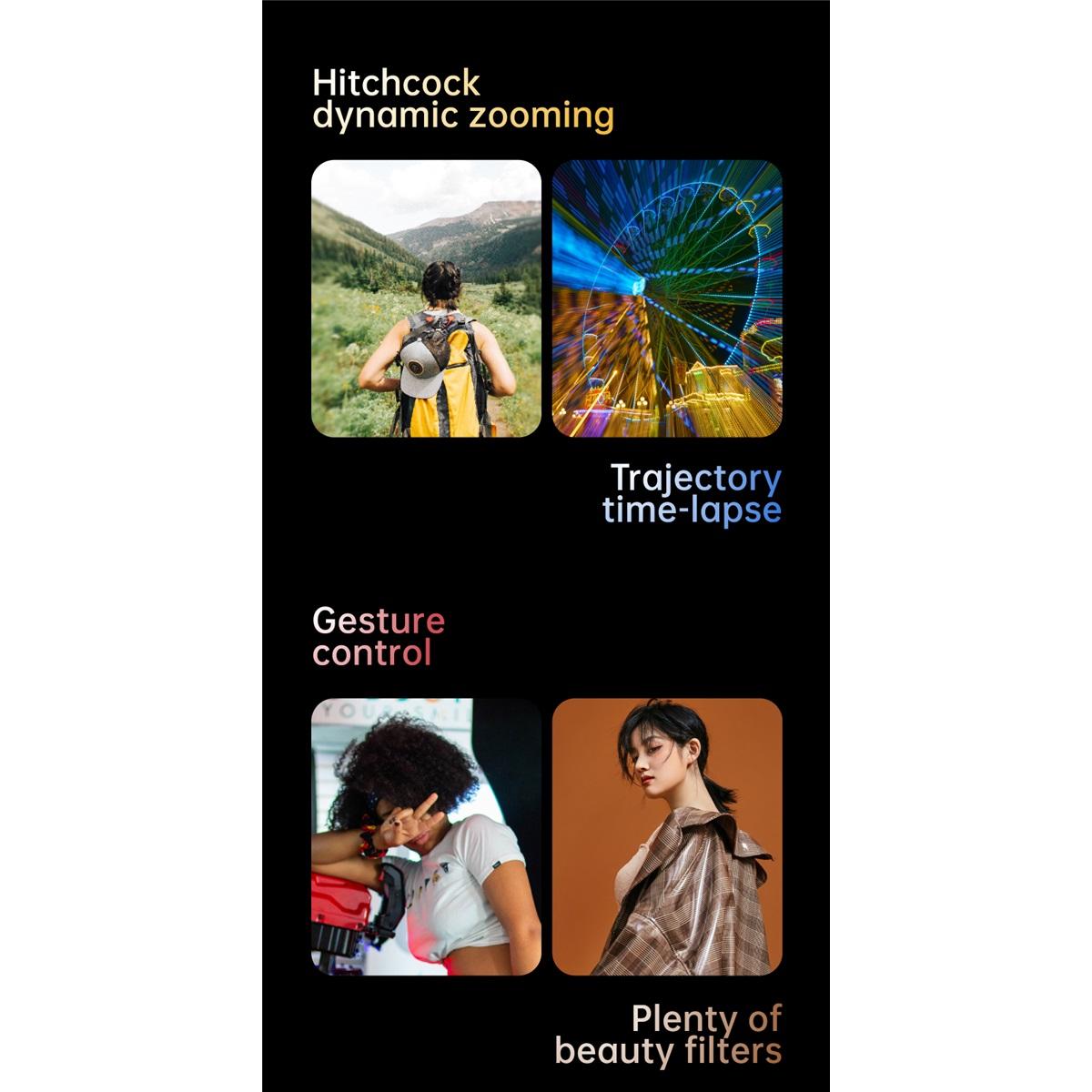 

3-осевой ручной универсальный шарнирный стабилизатор для отслеживания лица смартфонов в реальном времени 11796 чёрный