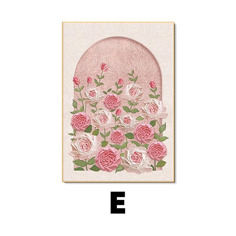 Modern Minimalist Rose Wall Art