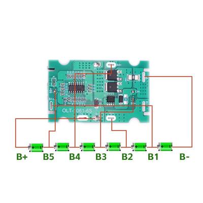 1Pc 6S 25V 2MOS 30A BMS Lithium Battery Charging Module Direct Insert Electric Tools For Hand Grinder Hand Drill Electric Wrench