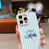 Striped Starfish Turtle Pattern Phone Case for iPhone 17 Pro Max 16 15 14 13 12 11 XS XR X 7 8 Plus Stylish TPU Soft Cover