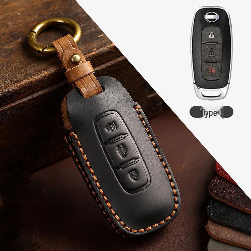 Nissan Key Case: Compatible with 23 Models Including Teana, Ariya, Sylphy, X-Trail, Tiida, Qashqai, and Kicks