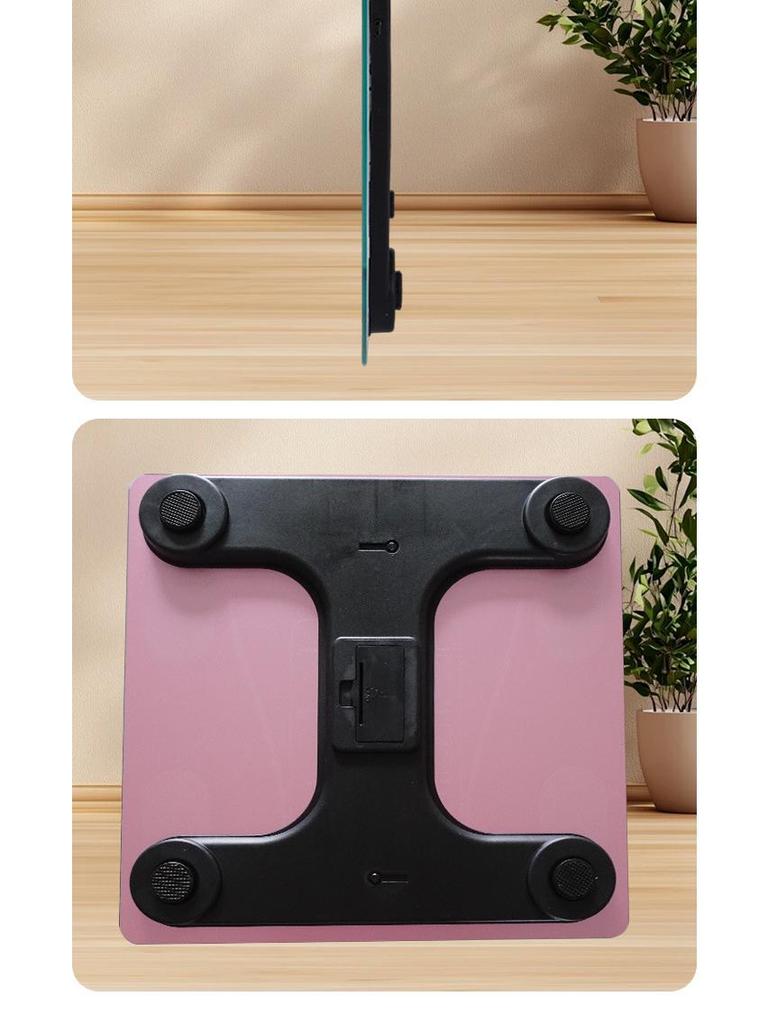 Smart Minimalist Rechargeable Health Monitor: Accurate Electronic Body Fat & Weight Scale