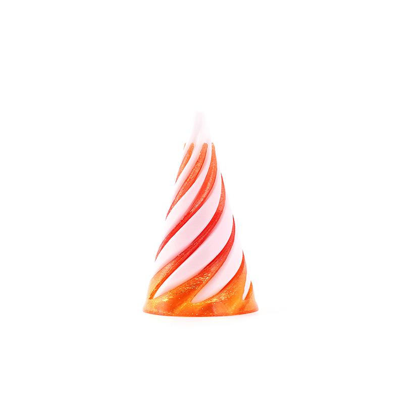 1 Piece Spiral Cone Decompression Toy 3D Printed Pyramid Impossible Pass-Through Sculpture Square Pillar Helix Screw Fidget Toys
