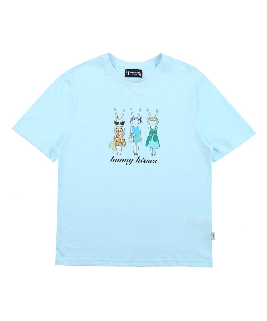 Pipilapin Women'S Regular Fit Pp3 Illustration Basic Short Sleeve T-Shirt/Fs1Wts913F Pink