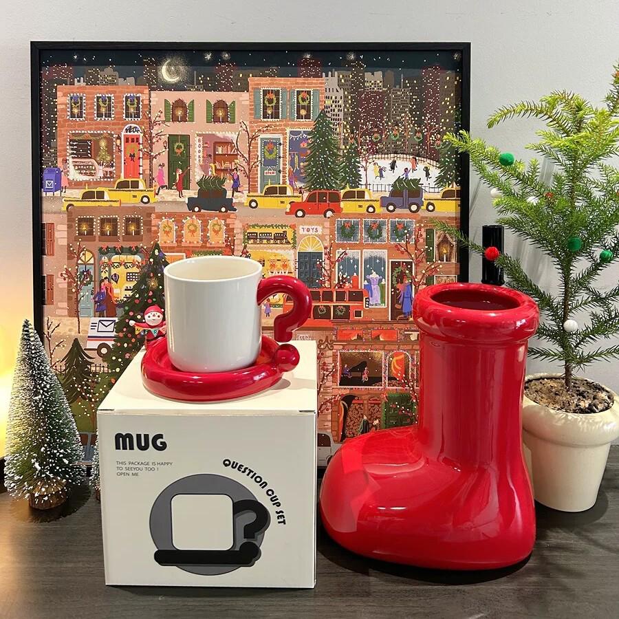 

Astro Boy Red Ceramic Shoe Vase: Cute, Trendy Flower Pot for Home Decor