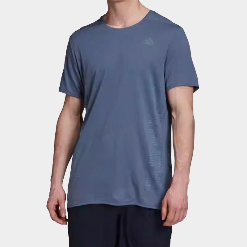 Adidas Chill Ss Tee Round Neck Fashion Comfortable Short Sleeve T-Shirt Men Tops Blue DZ4843