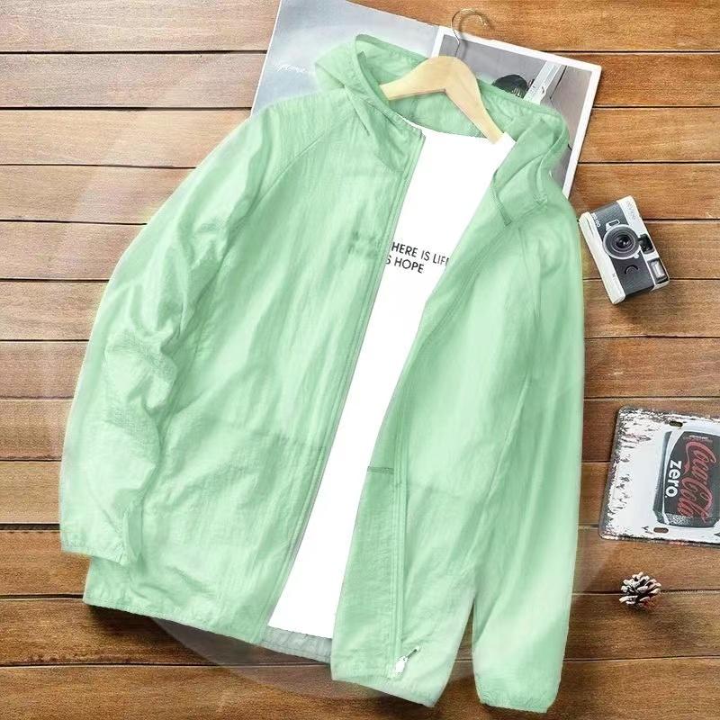 Camping Regenjacke Herren Damen Wasserdicht Sonnenschutz Kleidung Angeln Jagd Kleidung Schnelltrocknend Skin Windbreaker mit Tasche