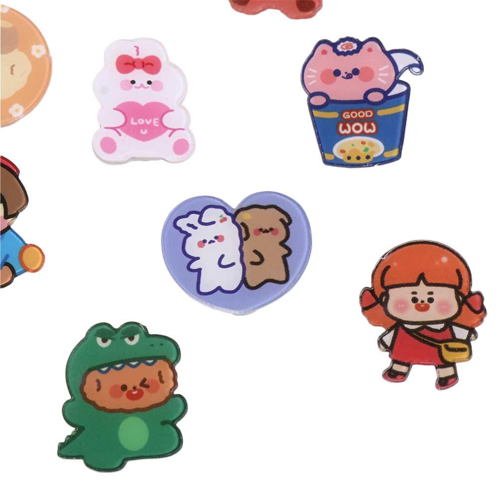 Kawaii Acrylic Japanese Student Cartoon Brooch Korean Style Brooch Bag Ornament Fashion Jewelry