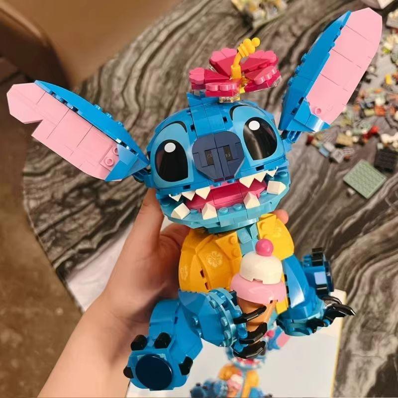 Animation Stitch Fitting Construction Blocks Fitting Assembly Decoration Education Toy Sets Surprise Birthday Christmas Gifts