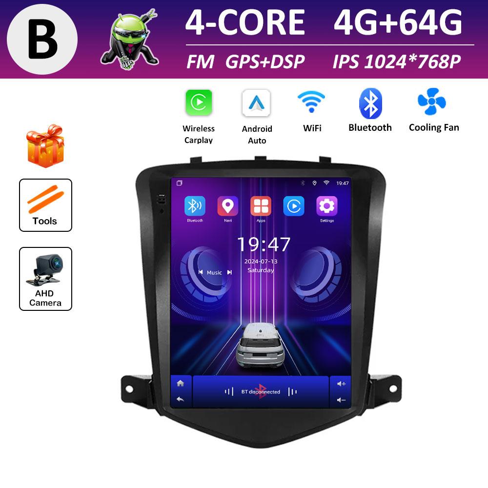 

для Chevrolet Cruze 2008 2009 2010 2011 - 2019 Android Інтелектуальна Система Автомобільний Мультимедійний Радіопрогравач GPS Навігація Сенсорний Екран WIFI