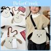 Child Canvas Bear Crossbody Bag With Reinforced Stitching For Kids Daily Use