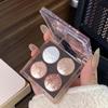 Dikalu Planet Čtyřbarevná Paletka Třpytivých Diamantových Stínů na Oči Aurora Fialová Metalický Pečený Pudr Rozjasňovač Oční Stíny Make-up