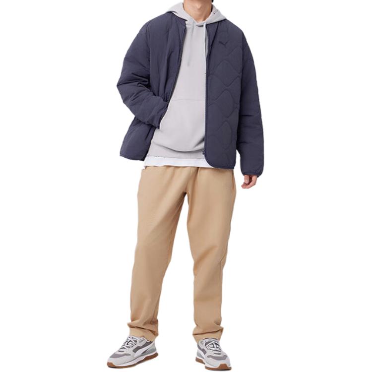 Puma Lightweight Padded Solid Color Fashion Casual Comfortable Jacket Men Jackets Galaxy-Gray 632291-69