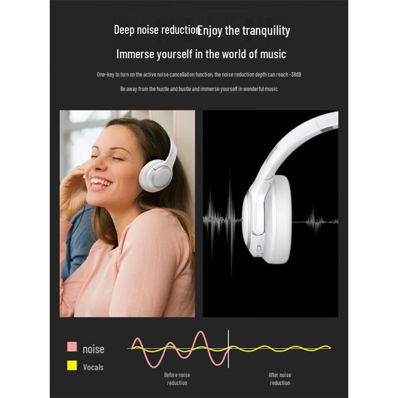 Lenovo TH40 Wireless Noise-Cancelling Headphones