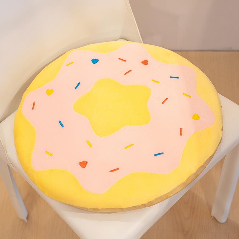 Non-Toxic 40Cm Donut Theme Pillow Sofa Cushion Soft Colorful Sweety Doughnut Office Home Bedroom Chair Cushion Happy Children Birthday Gifts