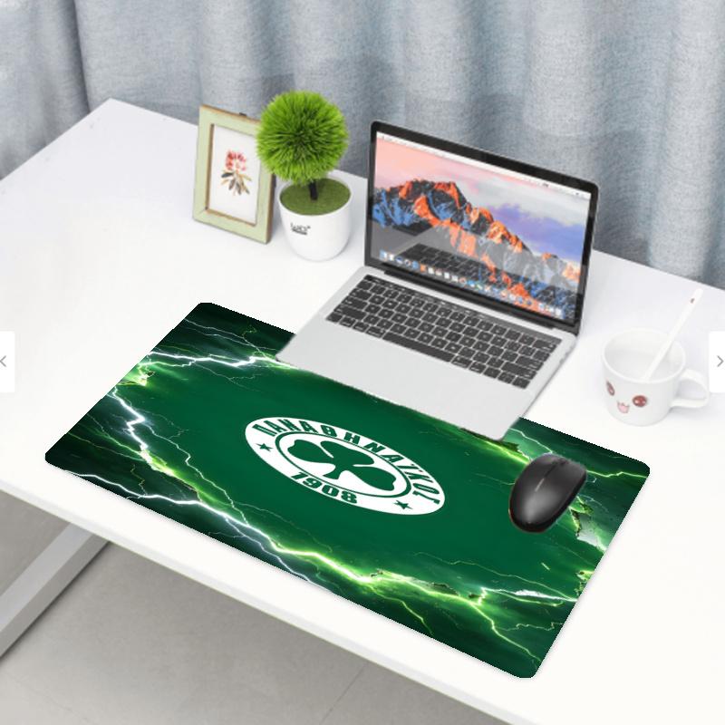 Panathinaikos FC Print Mouse Pad, Anti‑Slip Desktop keyboard Mat, for PC Laptop Gaming Working Daily Use, Cool Festival Birthday Gift