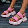 Platform Sandals Women 2024New Summer Chunky High Heels Female Wedges Shoes for Women