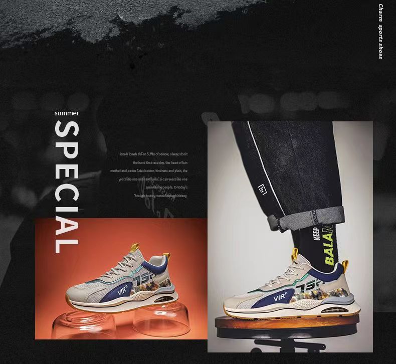 Men's Sneakers Brand Mesh Breathable Shoes Men Sneakers Hot Sell Comfortable Shock-absorbing Running Casual Shoe Tenis Masculino