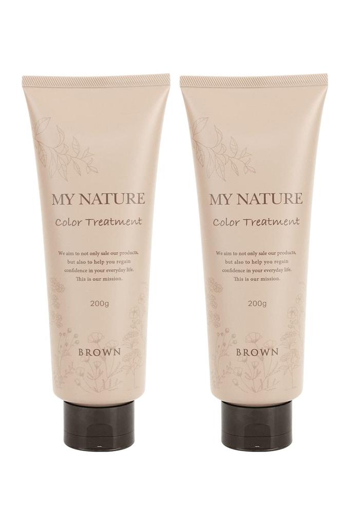 Gray Hair My Nature Color 2 for Gray Ranking 2 [Glossy Care] Treatment, Brown, Bottles, Hair, Women's, Treatment, Gift, Organic, Popular, (2 Bottles,