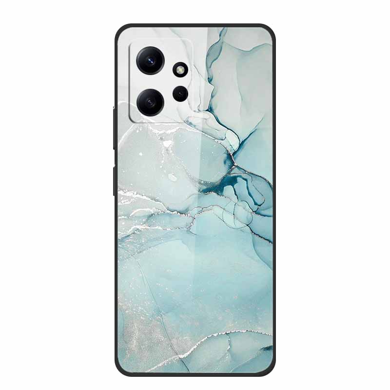Marble For Redmi Note 12 4G Glass Case Tempered Back Cover Hard Cases For Xiaomi Redmi Note12 4G Protective Shell Colorful Capa