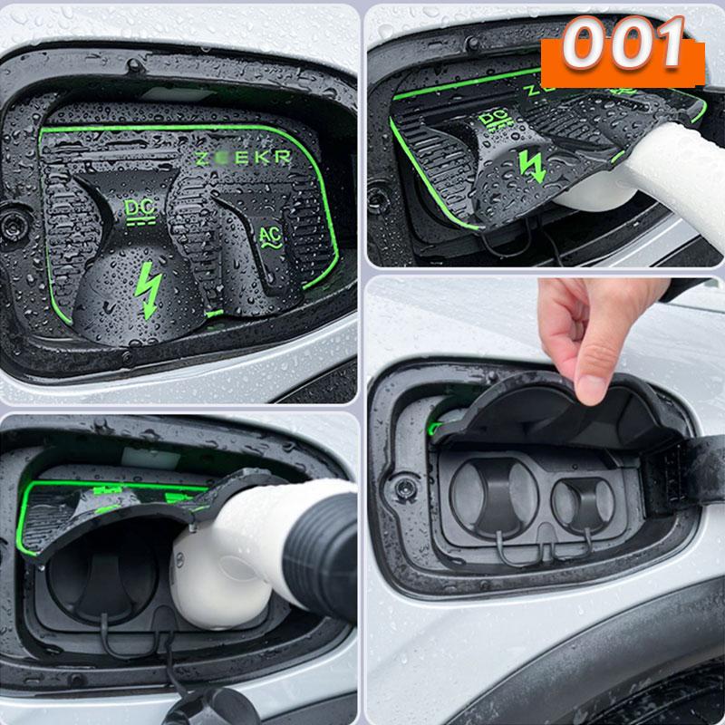 Per ZEEKR 001 2024 Copertura Antipioggia per Ricarica Auto Pistola di Ricarica Elettrica da Esterno Copertura Impermeabile per Auto Accessori di Protezione Neve Pioggia