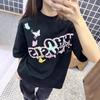 Women's American Retro Cotton Embroidered Short-Sleeve T-Shirt - Loose Fit, Versatile Summer Style