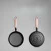EDGING Small Frying Pan, Flat Bottom Pan, 18cm Cast Iron, Oil-Gathering Breakfast Egg Pan, Household Small Frying Pan, Steak Pan