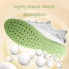 1 Pair High Elasticity Padded Warm Insoles for Men Women Shock Absorbing Latex Insoles Warm Insoles for Fall and Winter Sports Insoles