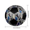 SIZE 5 Collingwood Magpies Soccer Ball Colorful All Ages Machine Stitched PVC Competition Ready Durable High-Bounce