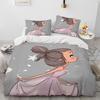 Girls Ballet Dance Duvet Cover Three-Piece Bedding 3D Printed Sheet Quilt Cover Pillowcase