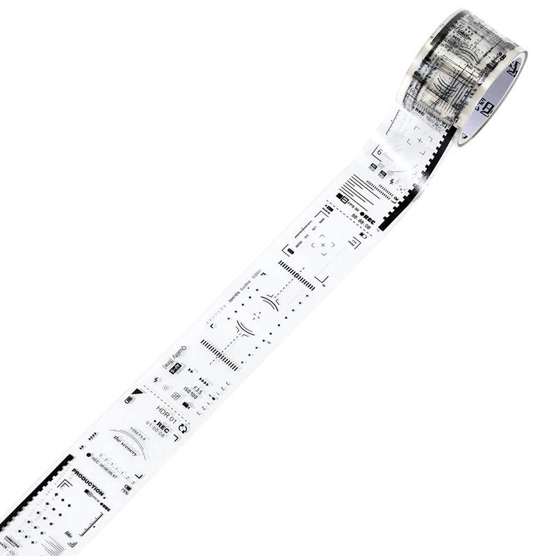 2M Retro Film Theme PET Tapes DIY Scrapbooking Collage Stationery Decor Journalling Materials Ins Adhesive Tapes