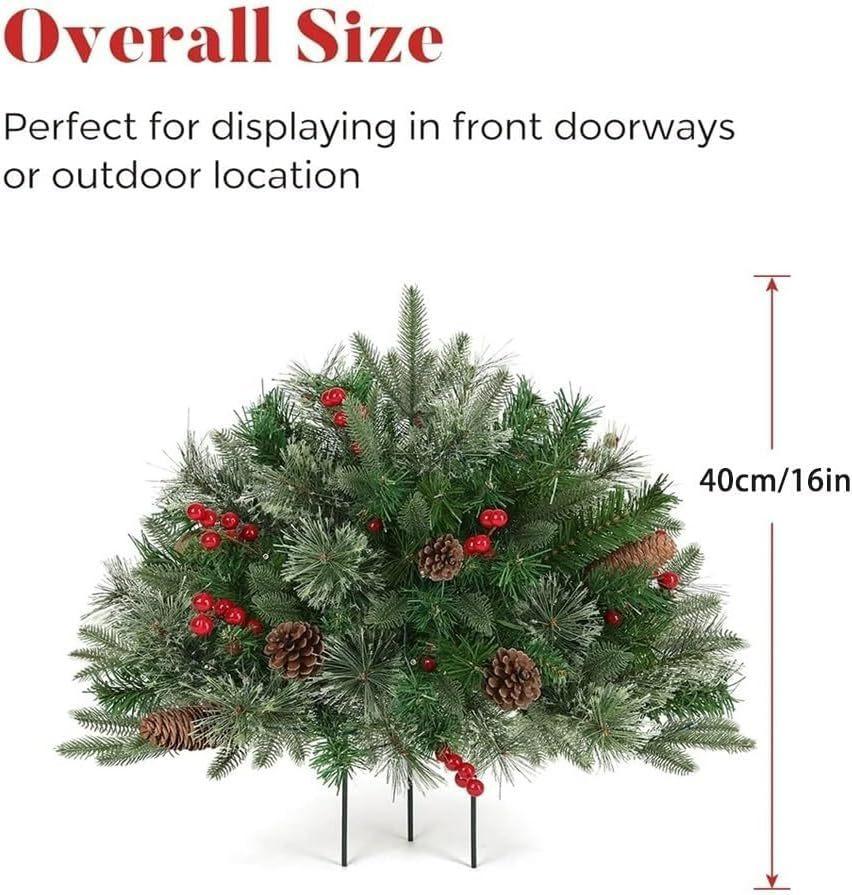 40cm Christmas Tree With LED Lights Home Bedroom Party Decorations Artificial Christmas Tree Decor For Outdoor Garden New Year
