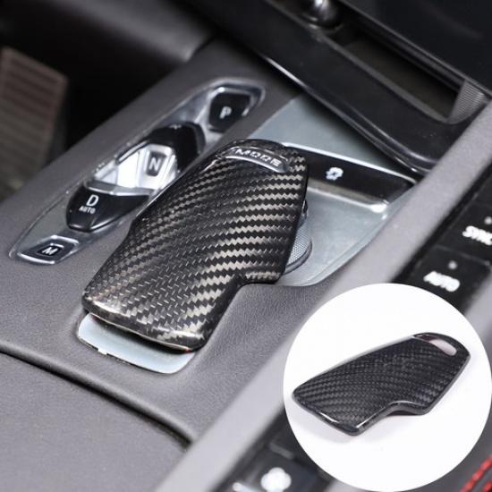 Droge Koolstofvezel Console Modusknop Trim Cover Geschikt Voor Corvette C8 -2025