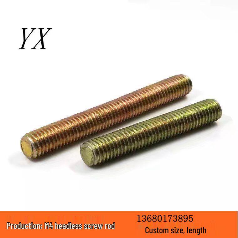 M4 Full Thread Rod Double-Ended Stud Furniture Connector Screw