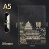 A5 Chinese Retro Style Trendy Notebook Set - Customizable Diary & Business Gift with Logo Printing
