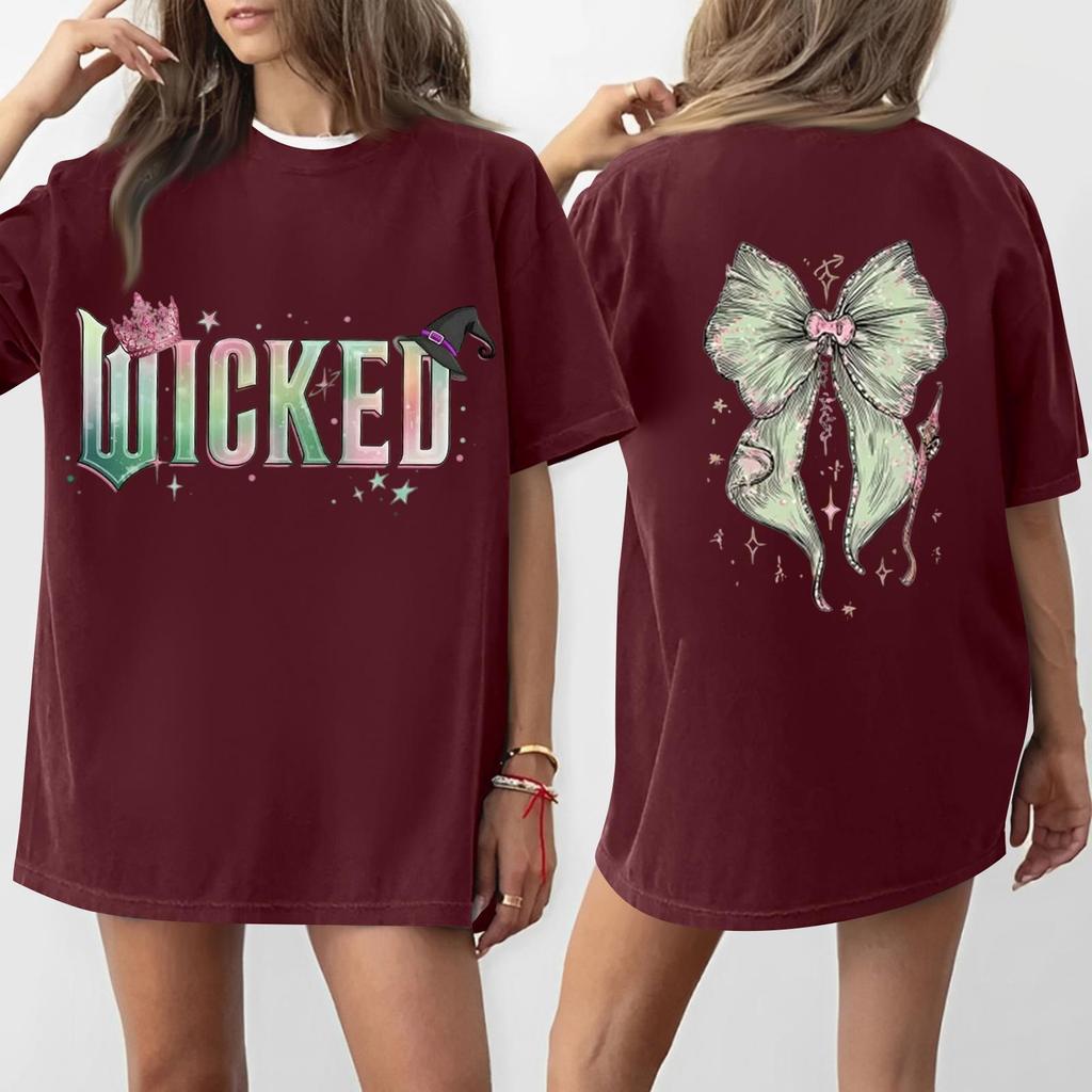Women's Casual Fashion Round Neck Printed Short Sleeve T-Shirt Top