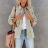 Women's Fashion Casual Solid Color Long Sleeve Denim Jacket