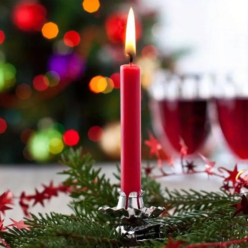 10KS/Sada Dekorativní doplňky Party potřeby Vánoční dekorace Vynikající svícny Elegantní 5x3cm