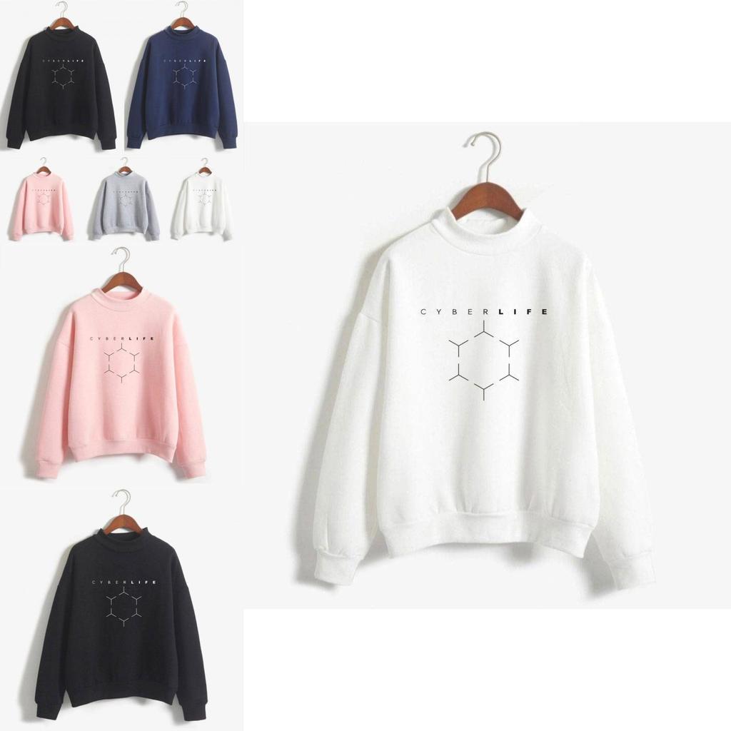 Detroit Become Human 5 Colours 3d High Collar Sweater Hoodies Comfortable Cozy Fit