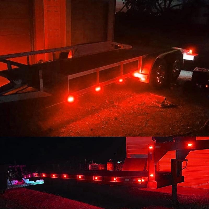 12V 24V Truck Led Side Marker Light Car Trailer Dot E8 Mark Reflector Van Clearance Lamp For Lorry Rv Bus Boat